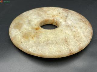 收到和田玉玉璧一个